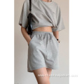 2021 Causal Solid Drawstring Women's Shorts